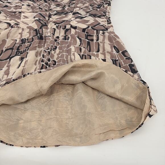 Nanette Lepore Women’s Snakeskin Print Cotton Silk Cami Top Removable Straps 4 - Picture 7 of 13